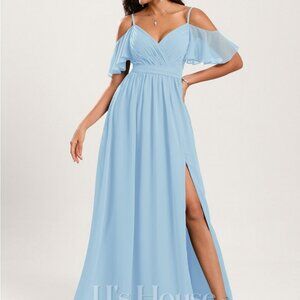 JJ's House Sky Blue Bridesmaid Dress Size 10